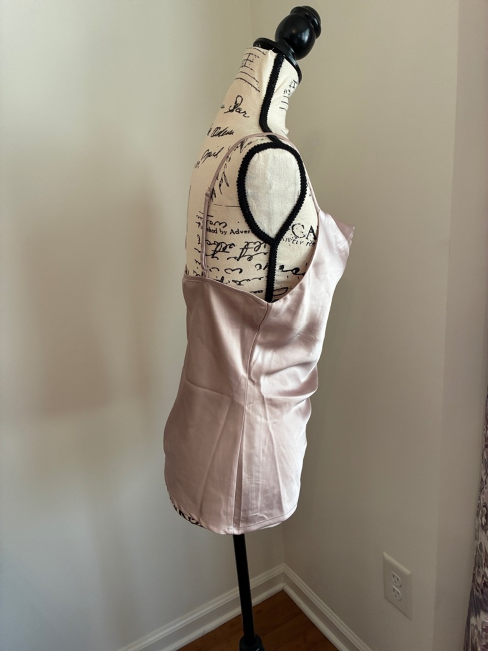 Altar'd State Satin Cowl-Neck Camisole (Blush) - Picture 5 of 11